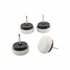 Surface Gard 22mm White Plastic Cushioned Glide - 4 Pack