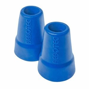 19mm Crutch Tips - Non-slip Ferrules For Stability And Durability - Blue