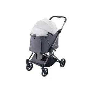Ibiyaya Maxi Deep Carriage Pet Stroller For Dogs/cats W/sunshade Grey
