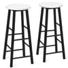 Costway 2pcs Bar Stool Set Kitchen Counter Dining Chairs Bistro Barstools
