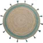 Home Bazar 160 x 160cm Green Mykonos Round Jute Rug 