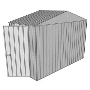 Build-a-Shed 3.0 x 1.5 x 2.3m Gable Single Hinged Side Door Shed - Zinc
