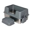 Pawz Stainless Steel Cat Litter Box Semi Enclosed Easy Clean