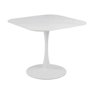 Modern Furniture MARTA Square Dining Table 90cm - White