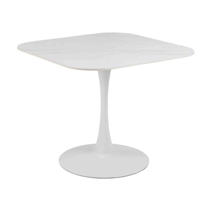 Modern Furniture MARTA Square Dining Table 90cm - White