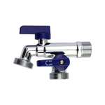 Brasshards Dual MI Hose Tap 20mm Chrome Lead Free