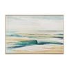 Urban Style Brushmarks Embellished Canvas Abstract Coastal