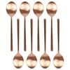 Argon Tableware Stainless Steel Dessert Spoons - 20cm - Pack of 8