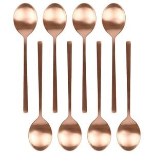 Argon Tableware Stainless Steel Dessert Spoons - 20cm - Pack of 8