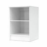 Bedford 884 x 604 x 604mm White High Moisture Resistant Open Base Unit