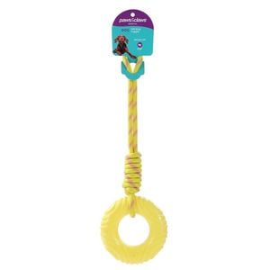 Paws & Claws 45cm Rubber Donut Tugger Dog Toy - Assorted