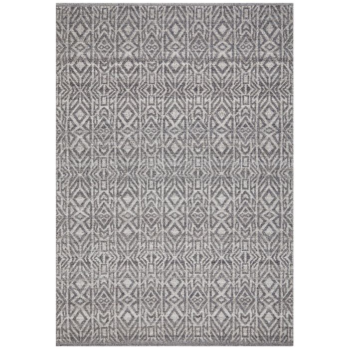 The Rug Connection Remnant 150 Denim Blue 280x190cm - Large Tribal Handwoven Wool Indoor Floor Rug