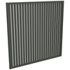 ProtectorAl 1001 - 2000 x 1001 - 2000mm Woodland Grey Vertical 18mm Gap Aluminium Welded Slat Panel