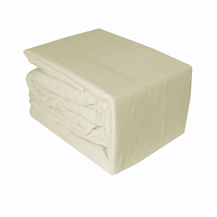 Ramesses Egyptian Cotton Flannel Sheet Set Cream Single