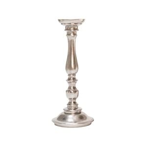 Ssh Collection Alexa 36cm Tall Single Candle Stand - Nickel