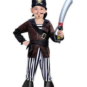 Caribbean Pirate Adventurer Boys Costume - Xlarge