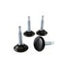 Surface Gard 30mm Black Base Adjustable Glide - 4 Pack