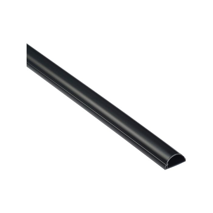D-Line 20 x 10mm 2m Black Adhesive Cable Management Cover