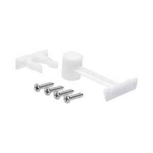 Adoored 70mm White Plastic Long Door Clip - 70mm