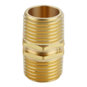 Kinetic - 15mm Brass Threaded Hex Nipple LF