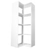 Lugna 1424 x 682 x 390mm White 4 x 2 Cube Corner Unit