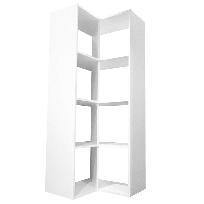 Lugna 1424 x 682 x 390mm White 4 x 2 Cube Corner Unit