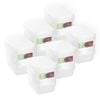 18pc Lemon & Lime Keep Fresh 300ml/11cm Food Container Takeaway Storage Clear