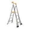 Gorilla 1.2-1.8m Heavy Duty Adjustable Aluminium Platform Ladder PL0406-HD