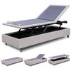 Therapedic Modulift Long Single Electric Adjustable Bed Base Hospital Grade Home Care Frame with Massage & Remote