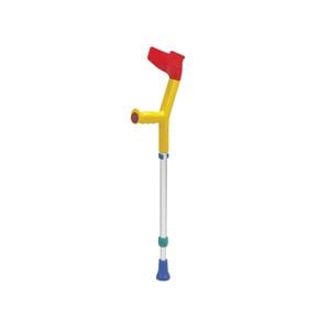 Kids Adjustable Crutches For Children - Ergonomic Yellow Open Cuff Design - Blue