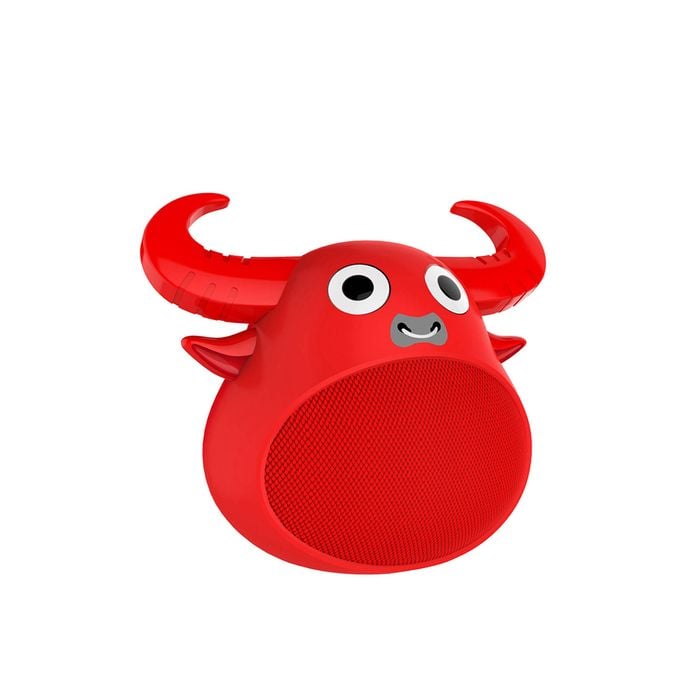 Fitsmart Bluetooth Animal Face Speaker Portable Wireless Stereo Red