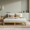 Zinus Double Bed Frame Wooden Base Pallet Wood Bed - Natural