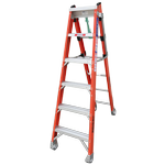 Indalex 1.8 - 3.0m Industrial Fibreglass 150kg Pro Series Step Extension Ladder