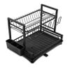 CARLA HOME Dish Drying Rack 2-Tier Kitchen Drainer with Drainboard