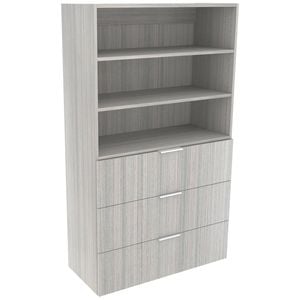 Lugna 1536 x 900 x 380mm Mist Ready to Assemble Robe Insert 2 Shelf 3 Drawer Unit