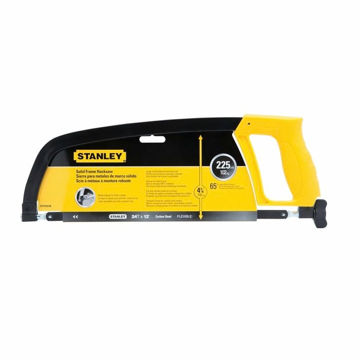 Stanley 24T x 12" Carbon Steel D Shape Hacksaw