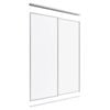 Lugna 2400 x 1201-1800mm Clear Anodised Optiglass Panels Wardrobe Double Sliding Doors