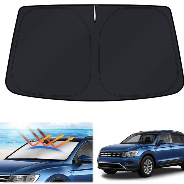 Windshield Sun Shade for Volkswagen VW Tiguan 2018-2024 Blocks UV Rays Protector Sunshade