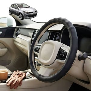 Australian Goose Steering Wheel Cover for Renault Clio 2005 - 2011 (BR/CR/SB/SR) Circle Black