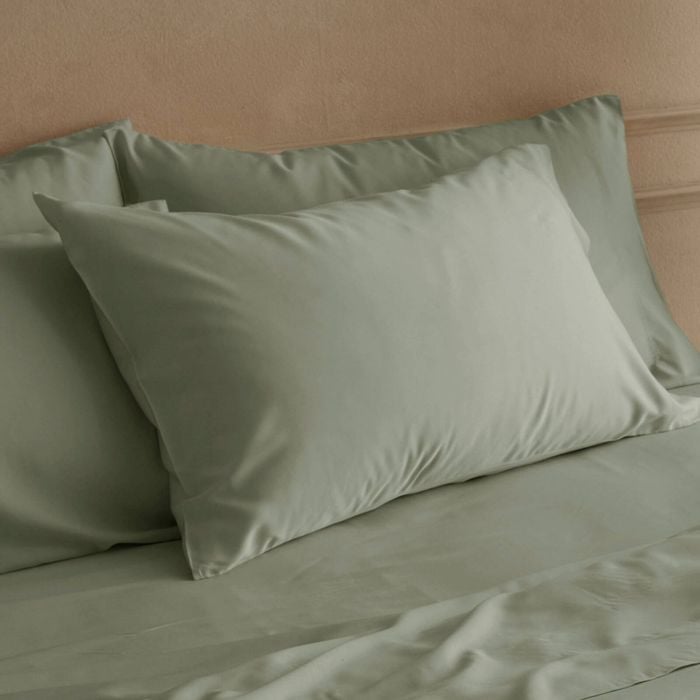 Bedding Co. 2pc 350TC Organic Bamboo Pillow Case Set Sage Green Standard