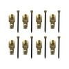 Everhang 8kg Brass Plated Picture Hanging Angle Drives - 8 Pack