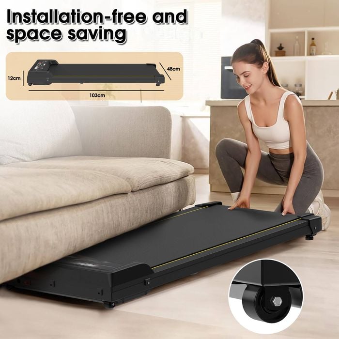Advwin Treadmill Under Desk Walking Pad Home Office Gym Fitness 1-8KM/H