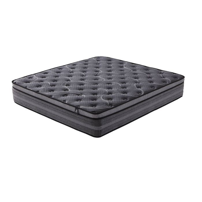 Foret King Bed Mattress 7 Zone Pocket Spring Memory Latex Foam Euro Top 32cm