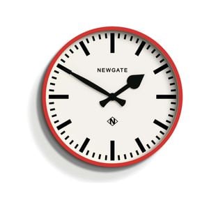 Newgate Railway Clock Red