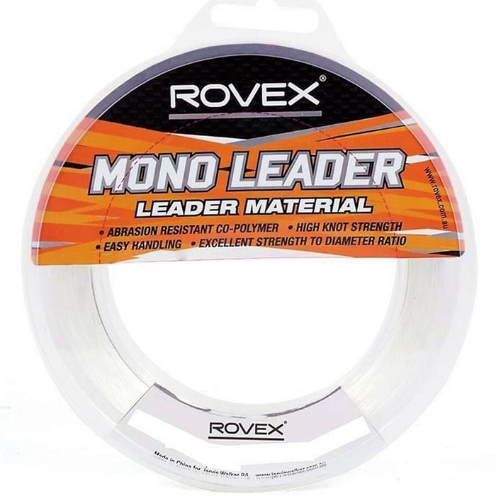 200lb Rovex Copolymer Mono Leader - 100m Spool - Clear