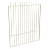 ProtectorAl 1201 - 1500 x 1800mm Surfmist Aluminium Garden Gate Picket Top with Mid Rail