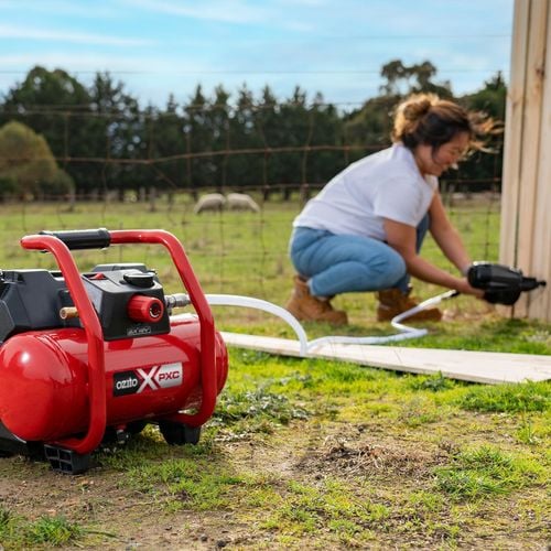 Ozito PXC 2x18V Cordless 6L Oil Free Air Compressor Skin Only Bunnings Australia