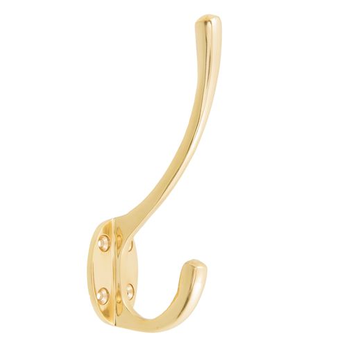 Zenith 135mmm Polished Brass Round Robe Hook - Bunnings Australia