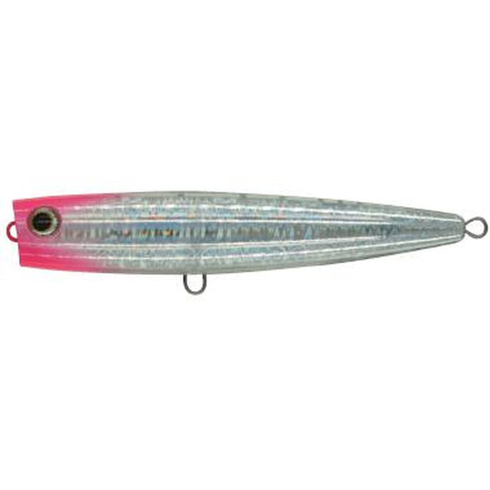 Maria Pop Queen 160mm Popper Floating Hard Body Fishing Lure 006 Pink Head Chrome
