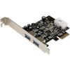 Startech.com Usb Adapter - Pci Express X1 - Plug-in Card - Black - Taa Compliant - 2 Total Usb Port(s)